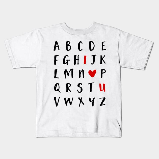 Alphabet Kids T-Shirt by deificusArt